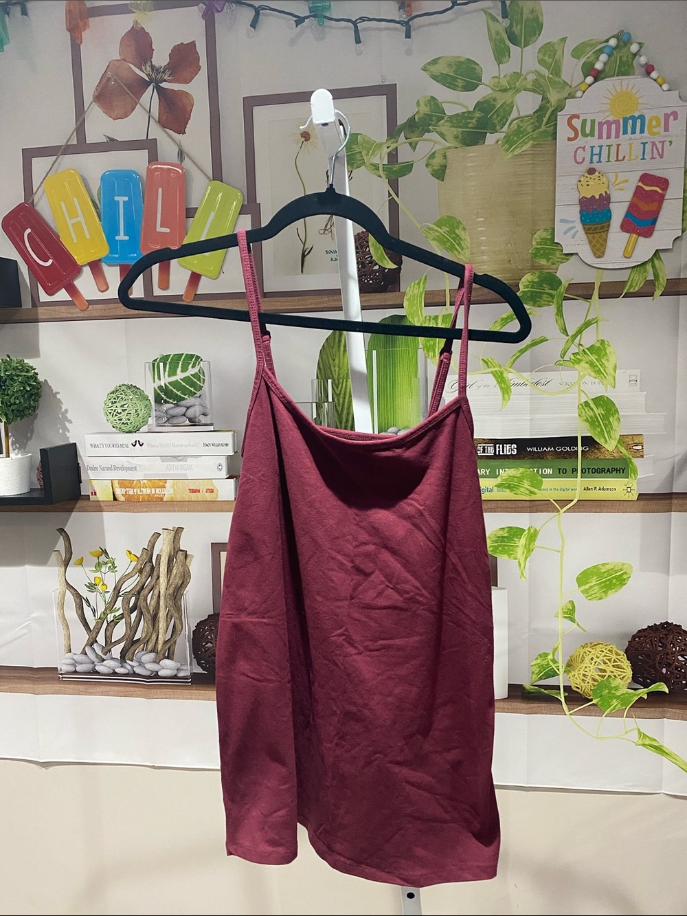 torrid Burgundy Satin-Look Cami Tank
